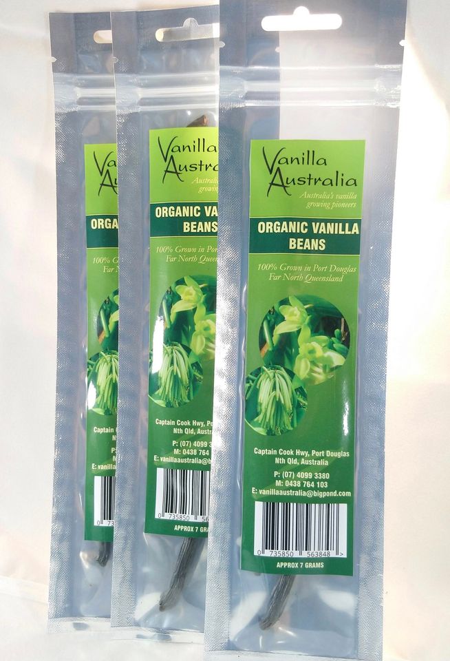 Vanilla Australia Organic Vanilla Beans (7g)